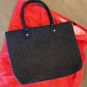 Tory Burch Ella Tote Dark Gray